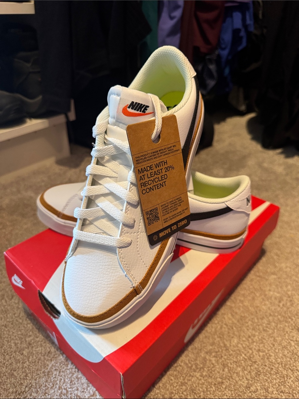 Nike Women’s Court Legacy NN Shoes - White/Black/Desert Ochre
